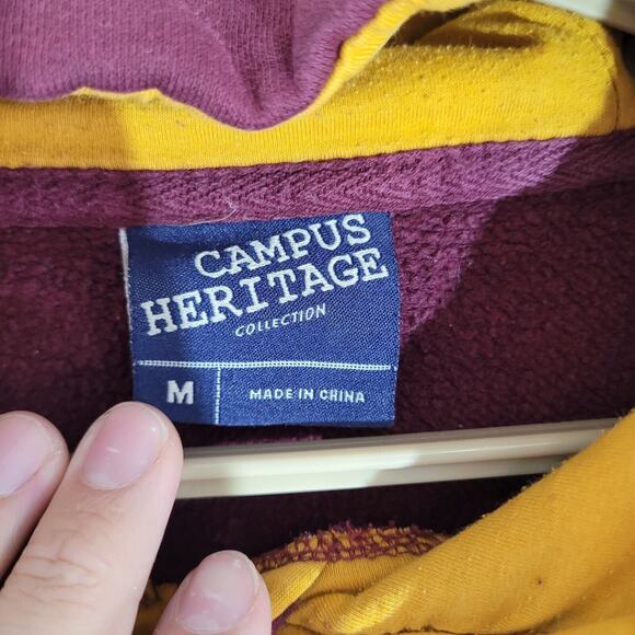 VTG Arizona State Sun Devils Sweatshirt Adult Medium Maroon Hoodie ASU Mens GUC - Picture 7 of 9